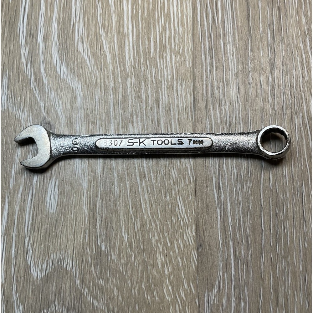 Vintage S-K‎ Tools 8307 - 7mm Combination Wrench 12 Point Made In USA 3.5" Long